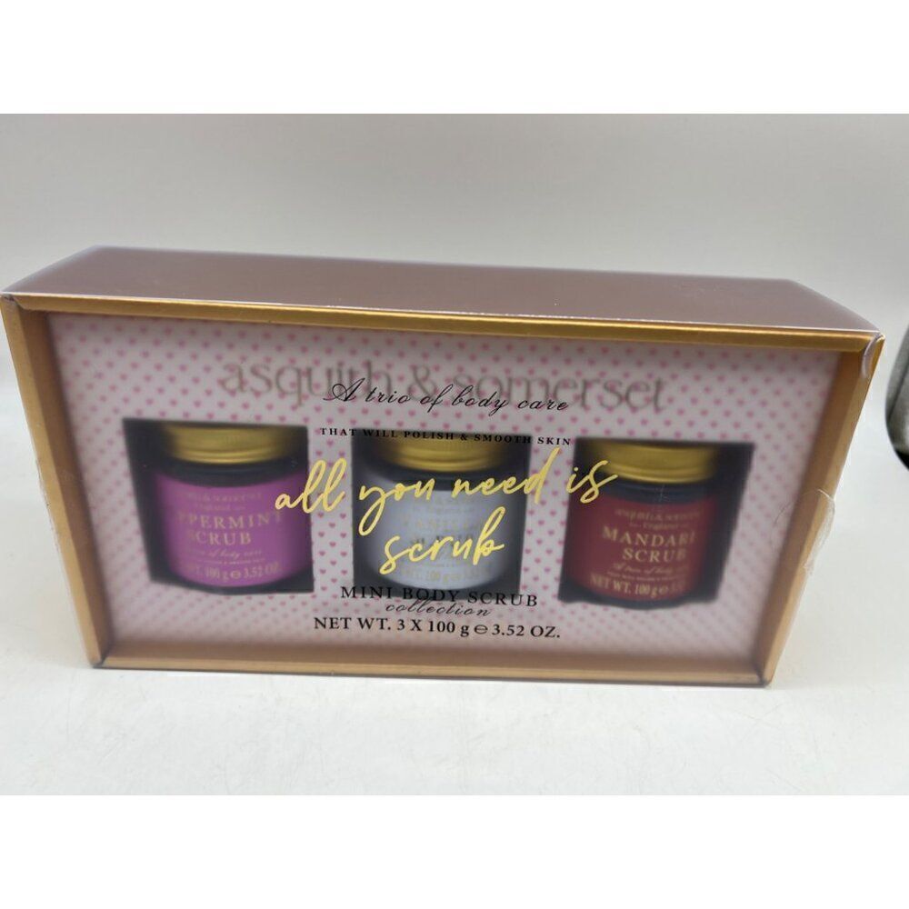 Asquith & Somerset Trio of Body Care Mini Body Scrub Collection